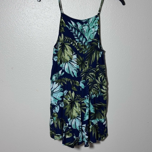 EM Women Blue /Green Summer floral romper size S - Picture 5 of 7